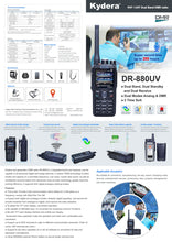 Carica l&#39;immagine nel visualizzatore di Gallery, KYDERA DR-880UV ANALOGICO DIGITALE - OFFERTA LANCIO+BLACK FRIDAY!